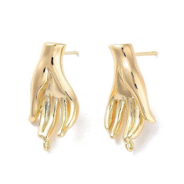 Brass Stud Earring Findings