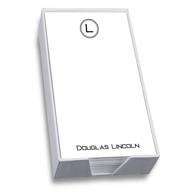 Crest List - White with holder