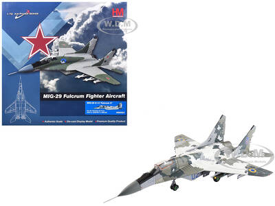 Mikoyan MiG-29 Fulcrum-C Fighter Aircraft Blue #02 (2022) Ukrainian Air Force Air Power Series 1/72 Diecast Model by Hobby Ma...