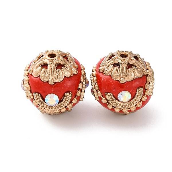 Handmade Resin Indonesia Round Beads