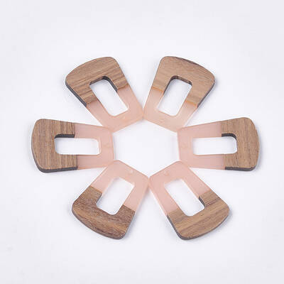 Resin & Walnut Wood Pendants
