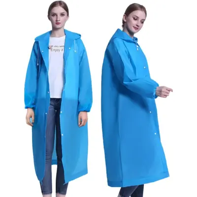 Rain Poncho Raincoats for Adult - 2-5 Pack EVA Rain Coat with Hood, Rain Gear for Men Women