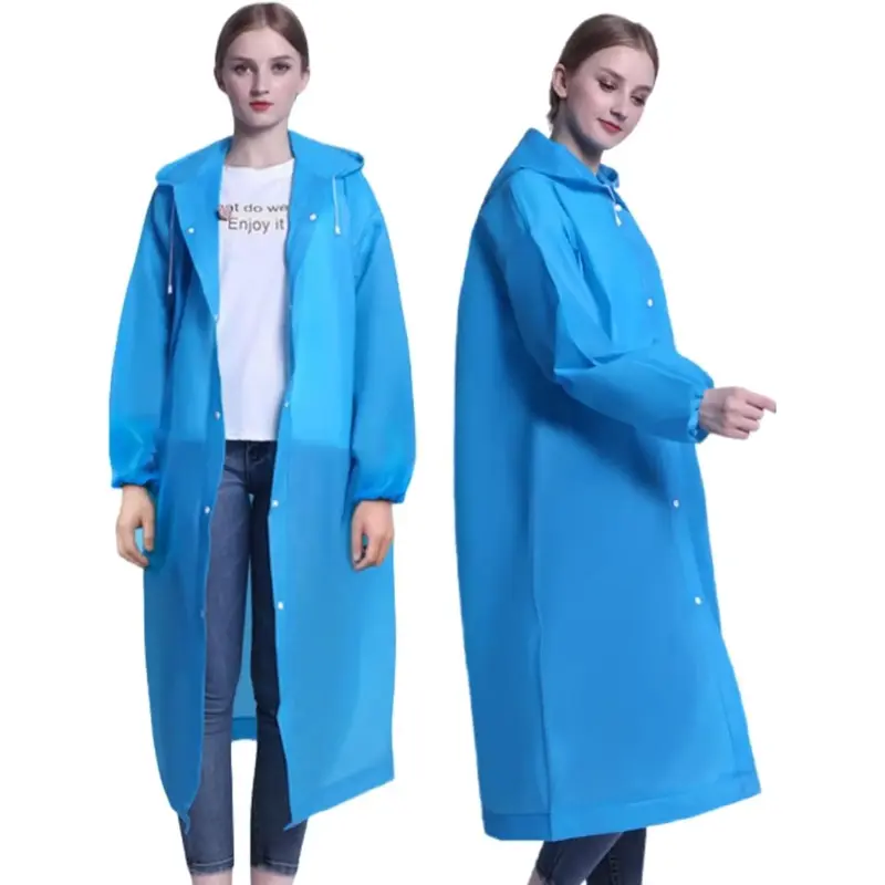 Rain Poncho Raincoats for Adult  - 2-5 Pack EVA  Rain Coat with Hood, Rain Gear for Men Women