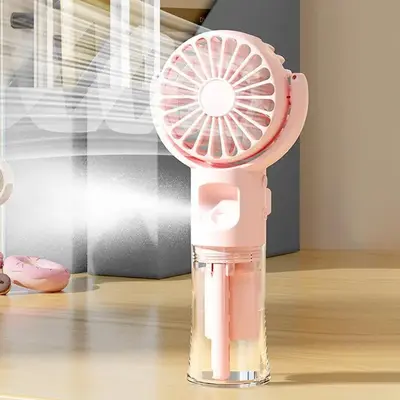 USB Rechargeable Handheld Misting Fan, Portable Mini Fan, Mobile Cooling Fan, Multifunctional Mini Fan Cooler For Travel, Out...