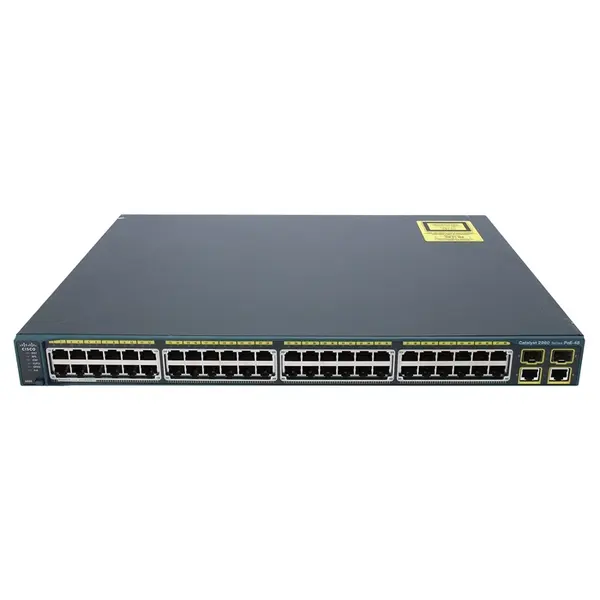 WS-C2960-48PST-L-C3 Cisco Catalyst 2960 Series 2960-48PST 48 x RJ-45 Ports PoE+ 10/100Base-TX + 2 x RJ-45 GBE Ports + 2 x SFP...