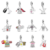 MULA Humanistic Life Series Pendant - 925 silver original pendant, suitable for Pandora bracelet necklace jewelry making, uni...