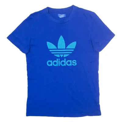 ADIDAS Mens T-Shirt Blue S