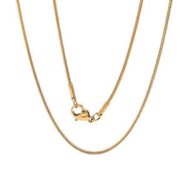 304 Stainless Steel Snake Chains Necklaces