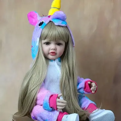 22 Inch/55cm Reborn Doll Toy, Life-like Cute Doll, Pretend Play Toy, Realistic Doll, Stocking Fillers Gift, Christmas Gifts, ...