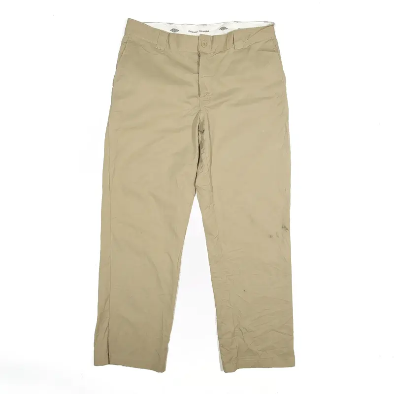 DICKIES Trousers Beige Regular Straight Mens W36 L29
