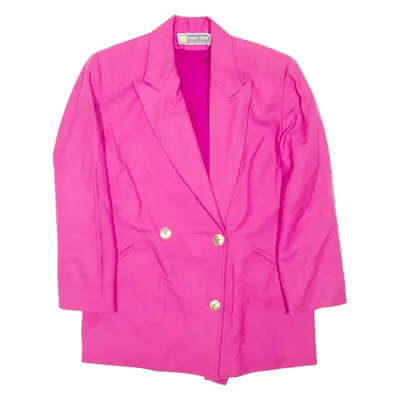 NORBERT GRIN Womens Blazer Coat Pink Wool S