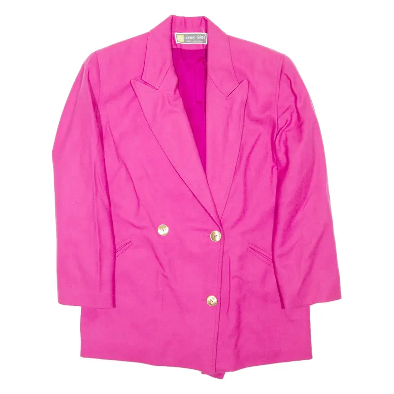 NORBERT GRIN Womens Blazer Coat Pink Wool S