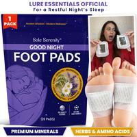 Sole Serenity Zeolite and Ashwagandha Good Night Sleep Detox Foot Pads with Magnesium Glycinate, Valerian Root, Lavender, GAB...