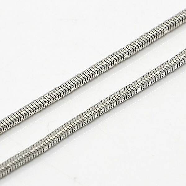 Non-Tarnish 304 Stainless Steel Snake Chain Necklaces