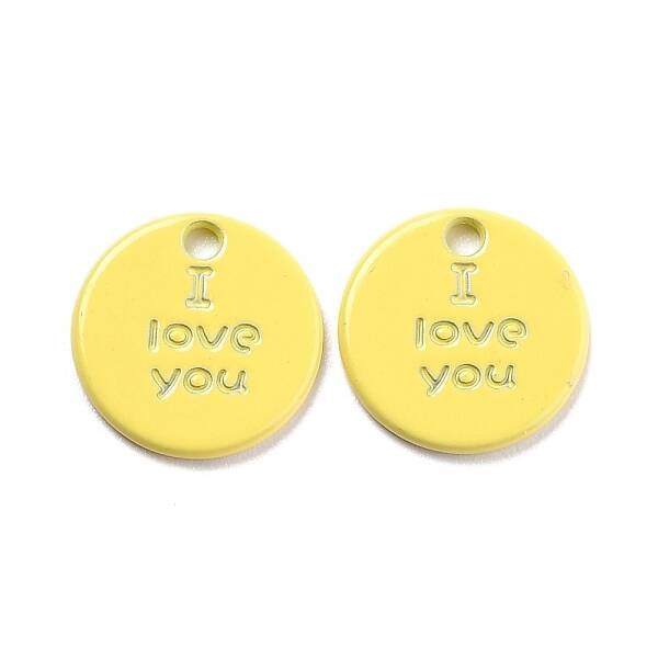 Alloy Spray Painted Charms
