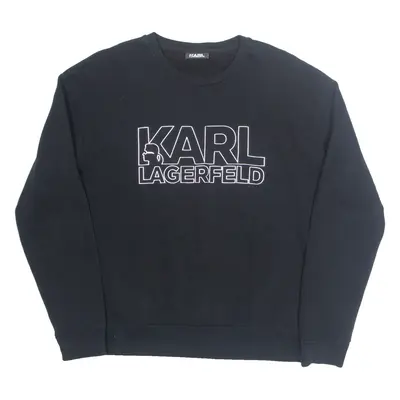 KARL LAGERFELD Mens Sweatshirt Black M