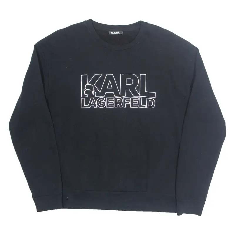 KARL LAGERFELD Mens Sweatshirt Black M