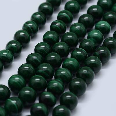 Natural Malachite Beads Strands