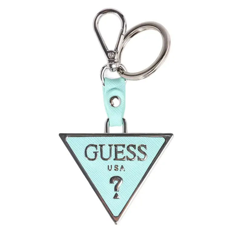 Guess, metal keychain, RW7421, emerald