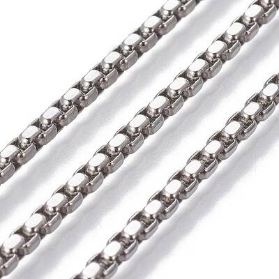 Tarnish Resistant 304 Stainless Steel Box Chains