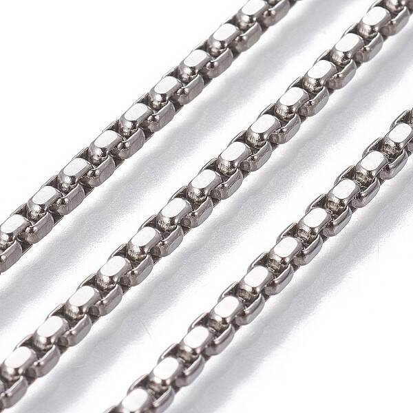 Tarnish Resistant 304 Stainless Steel Box Chains