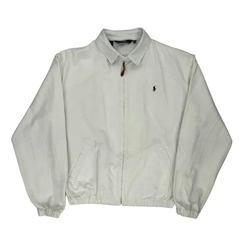 Polo By Ralph Lauren Harrington Jacket - Large White Cotton