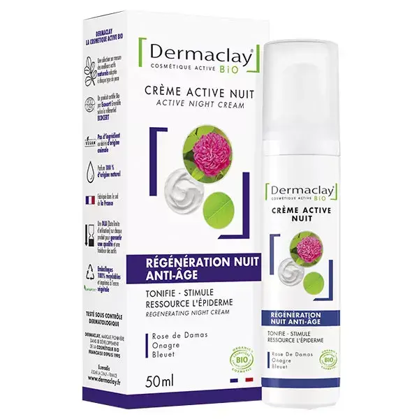 Dermaclay Regeneration Organic Anti-Aging Night Cream 50ml