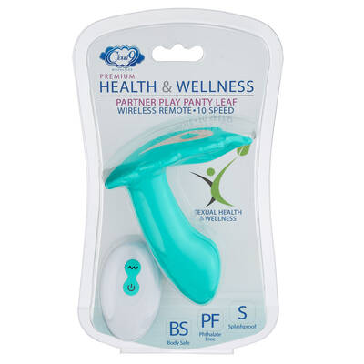 Partner Panty Leaf Vibrator With Remote Control - Teal