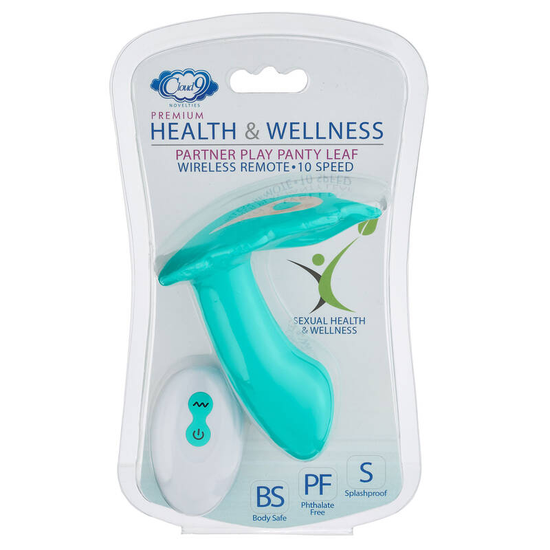 Partner Panty Leaf Vibrator With Remote Control - Teal