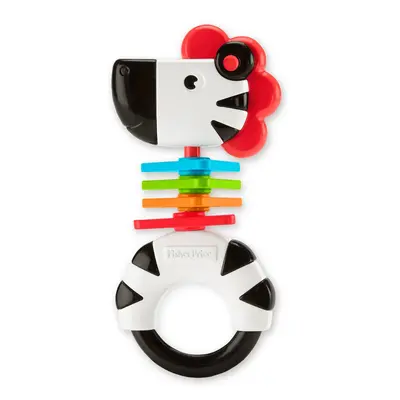 Fisher Price, Zebra, Rattle Toy, Unisex, 3+ Months