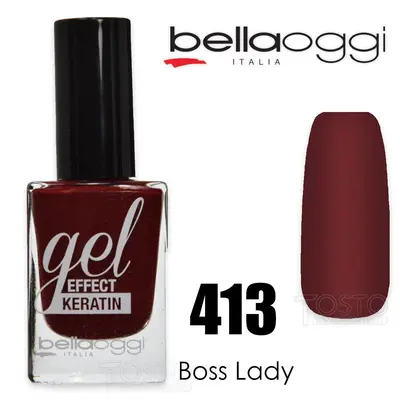 Gel effect keratin gel effect nail polish with keratin 413