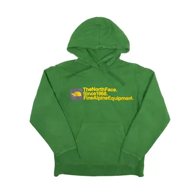 THE NORTH FACE Hoodie Green Pullover Mens S