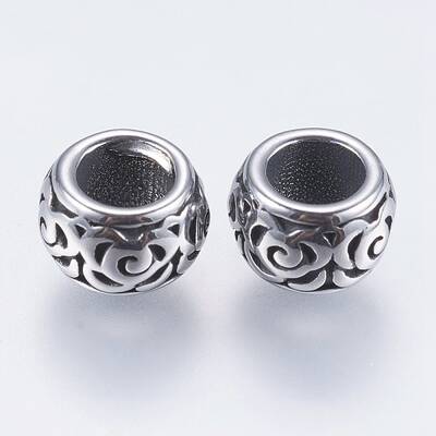 304 Stainless Steel European Beads
