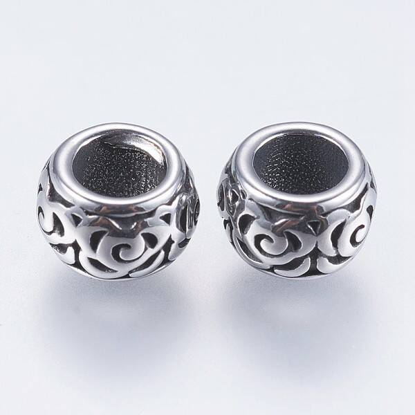 304 Stainless Steel European Beads