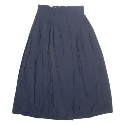 Womens A-Line Skirt Blue Long M