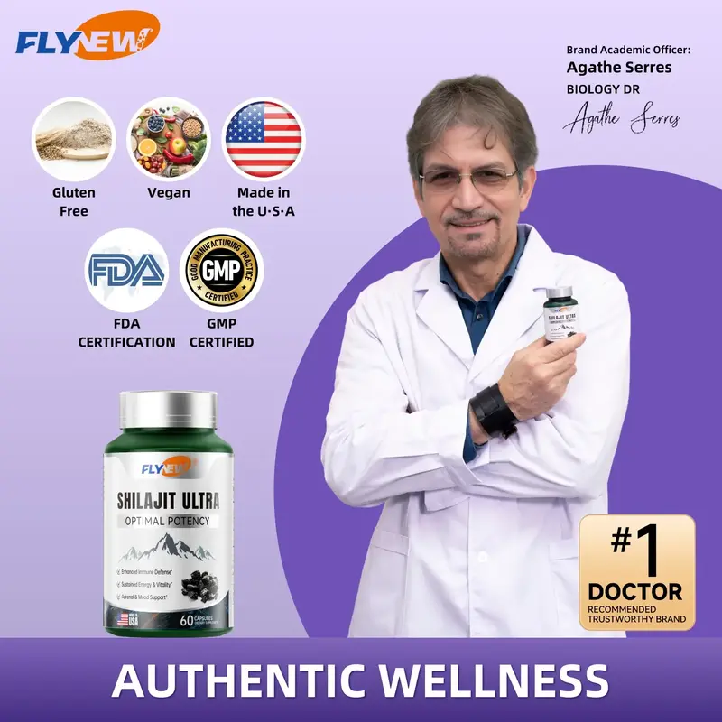 FlyNew Alpha Brain Nootropic Supplement for Men & Women | Memory, Mental Clarity & Cognitive Improvement | Focus Capsules wit...