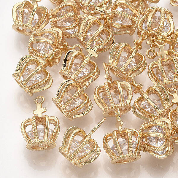 Brass Cubic Zirconia Pendants
