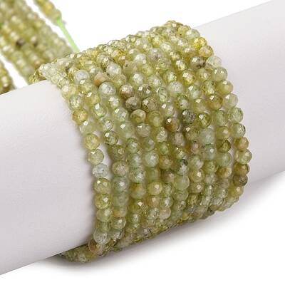 Natural Green Garnet Beads Strands