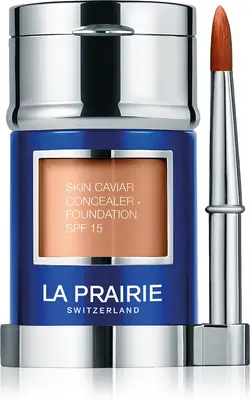 La Prairie Skin Caviar foundation and concealer SPF 15 shade NC-20 Peche 30 ml