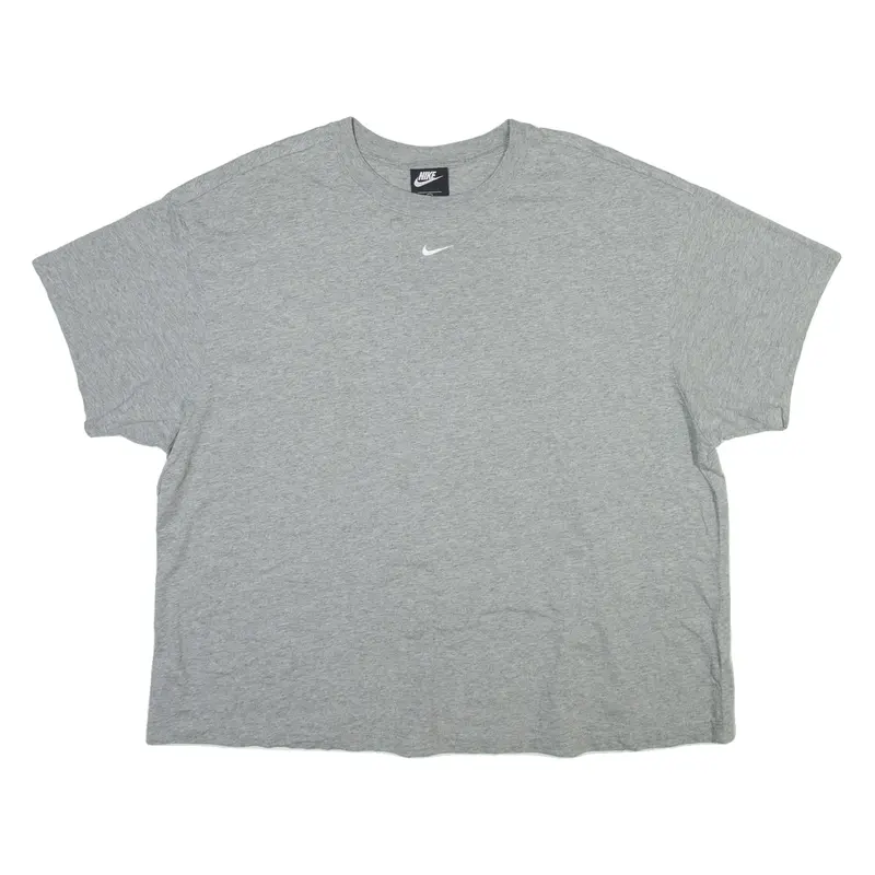 NIKE Womens T-Shirt Grey 2XL