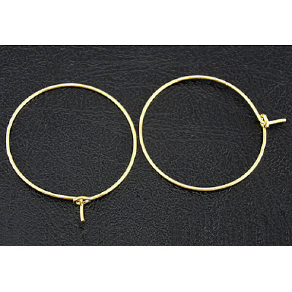 Brass Wine Glass Charm Rings