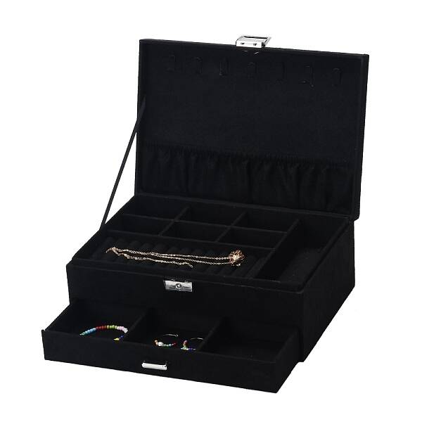 Velvet & Wood Jewelry Boxes