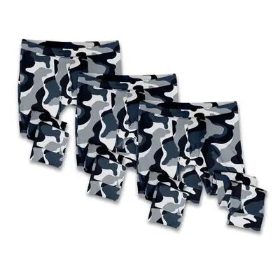 The Camo Long John Set 3-Pack | Color: Blue Camo | Size: M | 31-33″