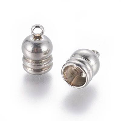 Tarnish Resistant 202 Stainless Steel Cord Ends
