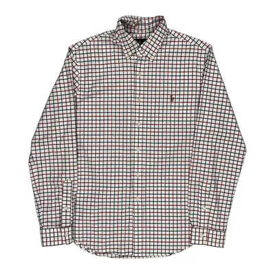 Ralph Lauren Slim Fit Shirt - Large Multicoloured Cotton Blend