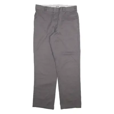 DICKIES 874 Workwear Mens Trousers Grey Regular Straight W34 L31