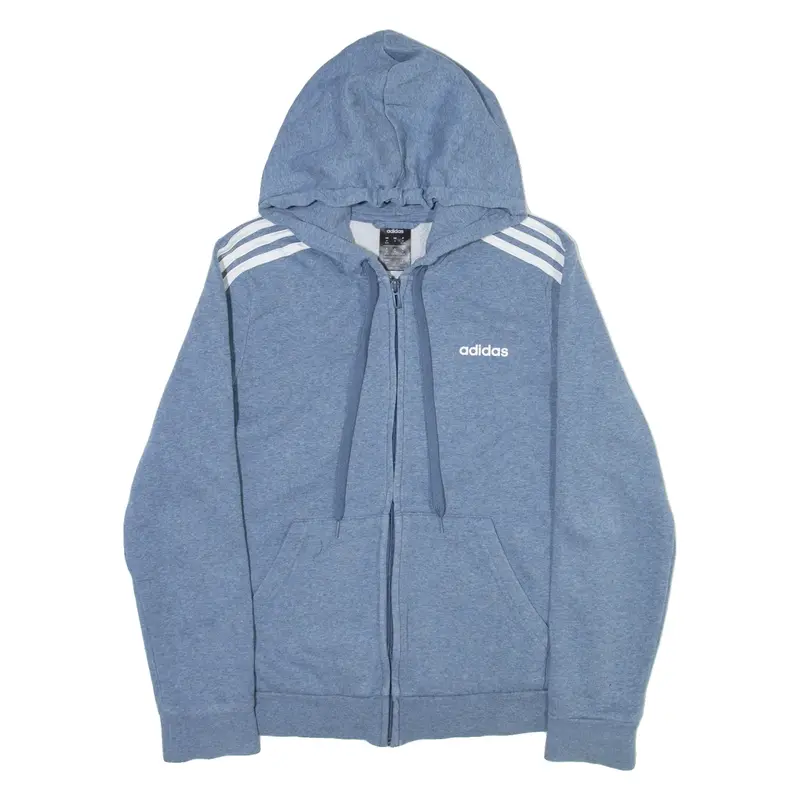 ADIDAS Boys Blue Hoodie Full Zip M