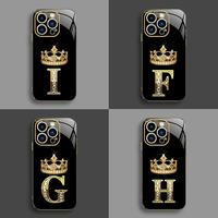 Suitable for [iPhone 15 Pro Max] New high-end crown electroplated gold edge mobile phone case new business simple explosion-p...
