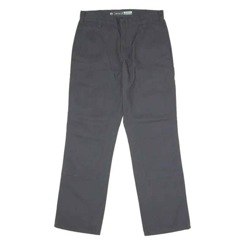 CARHARTT Carpenter Mens Canvas Trousers Grey Relaxed Straight W32 L32