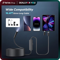 Nfutreon HD Endoscope Camera with Light – 4.3\